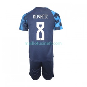 Maillot de Foot Croatie Kovacic 8 Extérieur Coupe du monde 2022 - Enfant
